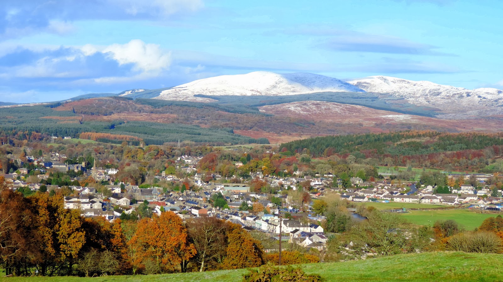 The Glebe Blog First snow over Newton Stewart November 2013