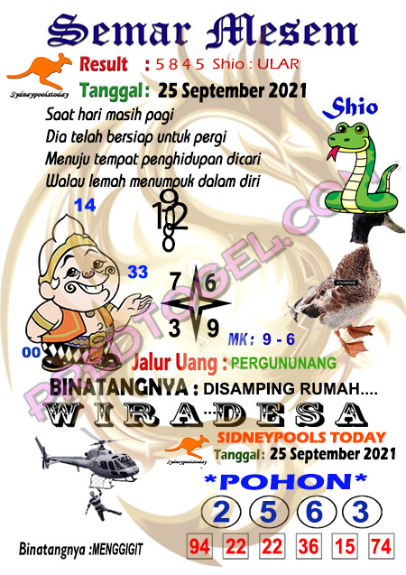 Syair Togel88 Sdy 25 September 2021 Prediksi Togel