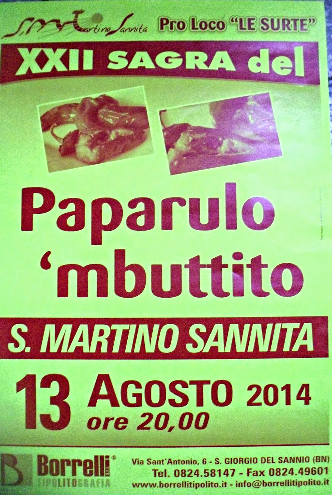 xxii sagra del paparulo 'mbuttito