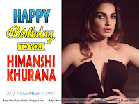 himanshi khurana, birthday wishes, sizzling hot himanshi's bold avatar in black dress