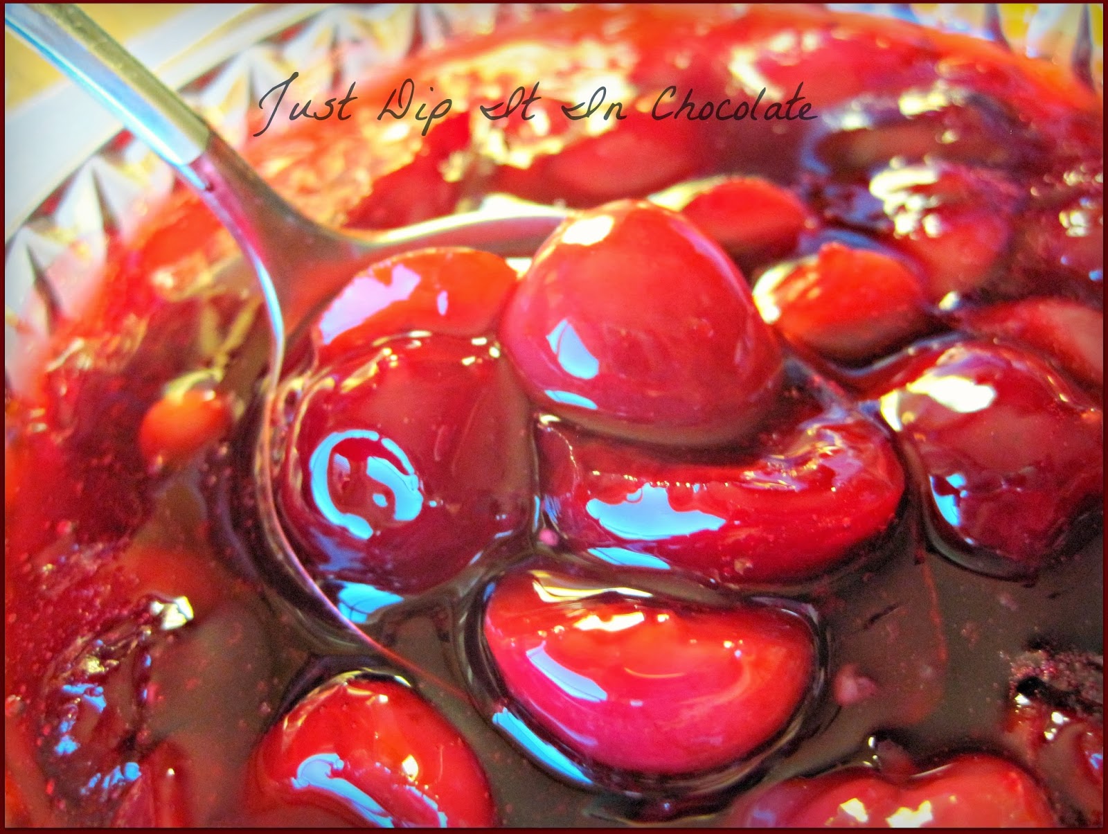 Just Dip It In Chocolate Fresh Cherries and Hibiscus Holiday Sauce Recipe