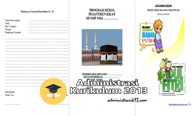 Contoh Format Buku Kegiatan Ramadhan Siswa Plus Program