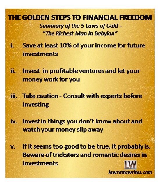 The Road To Financial Independence The Richest Man in Babylon