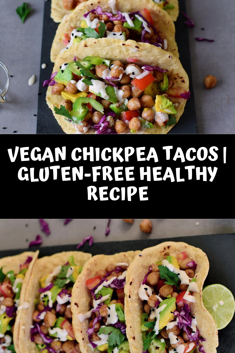 VEGAN CHICKPEA TACOS GLUTENFREE HEALTHY RECIPE