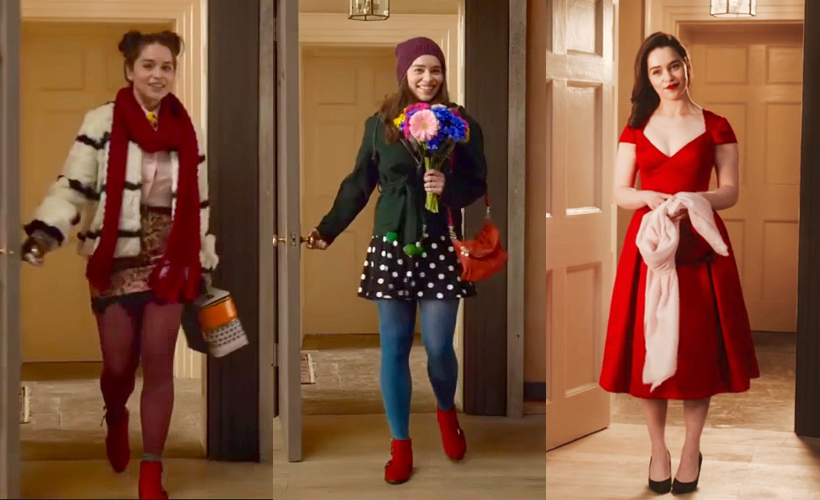 louisa clark vestido vermelho