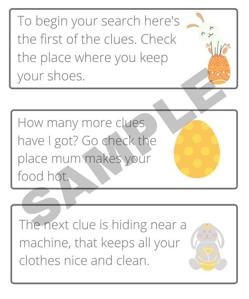 Free Printable Clues