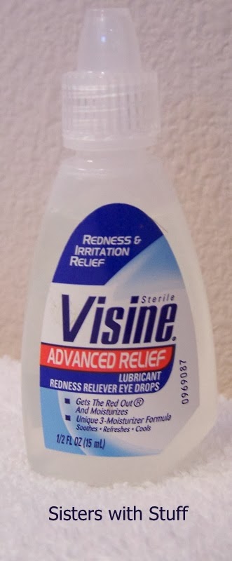 Use eye drops to "Get The Red Out" when you get your eyebrows waxed