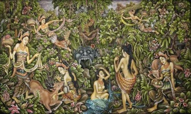 Lukisan Bali Rahman Gambar