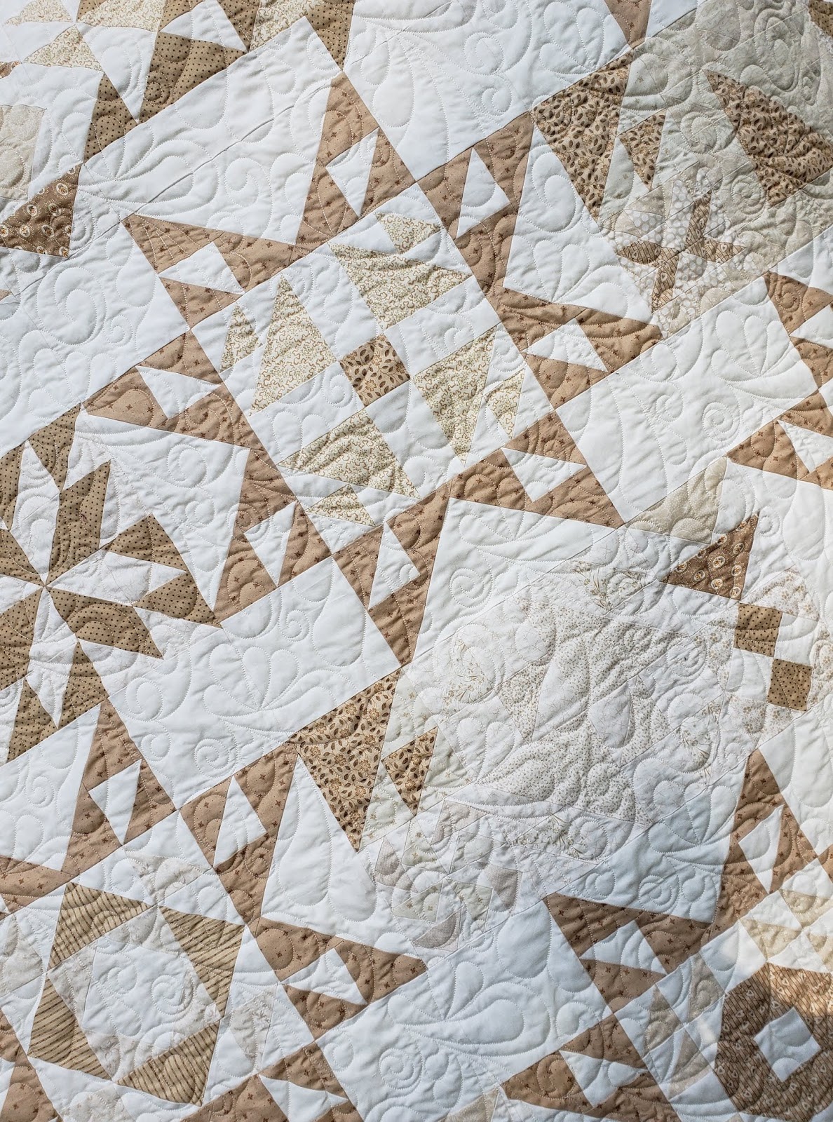 Heide's Quilty Hugs Cream and Sugar