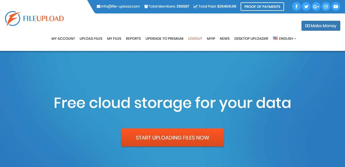افضل مواقع الربح من رفع الملفات موقع File Upload