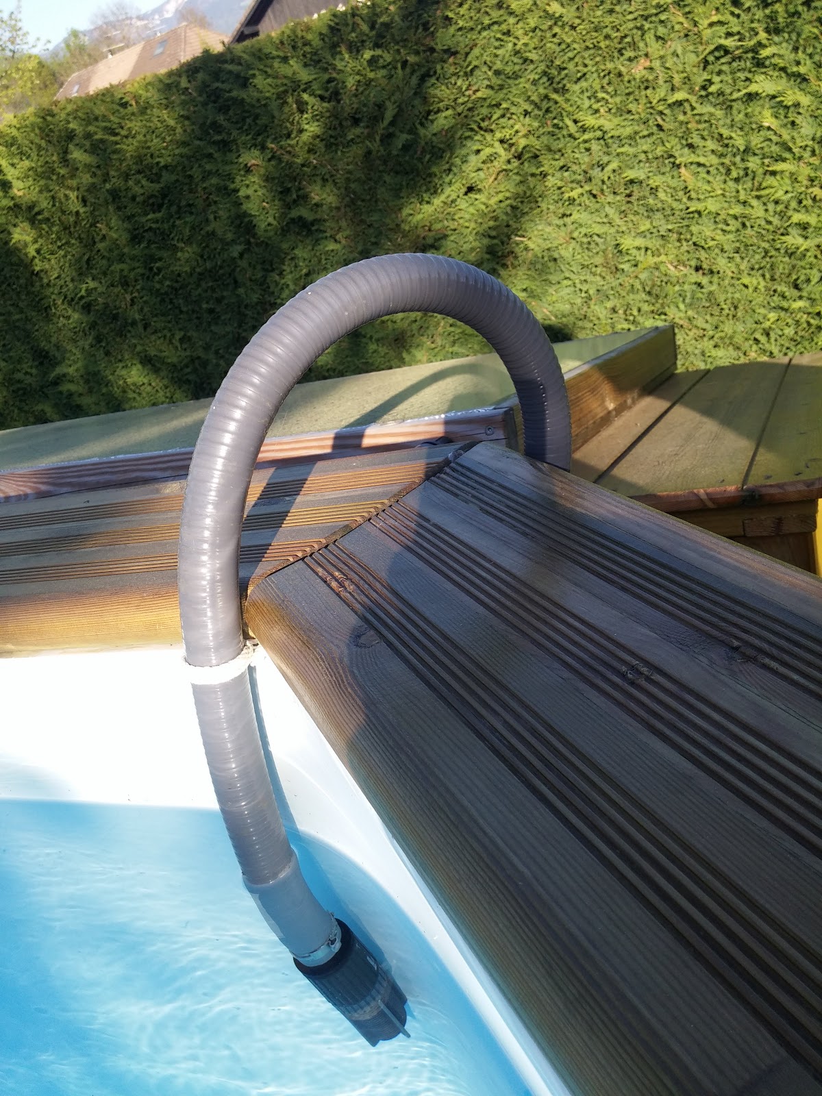 Raccordement du panneau chauffe eau solaire pour piscine