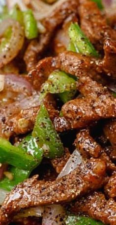 Chinese style black pepper and beef stir fry