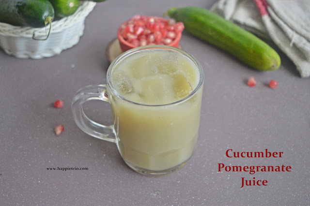 Cucumber Pomegranate juice Recipe | Velarikkai Madhulai Juice