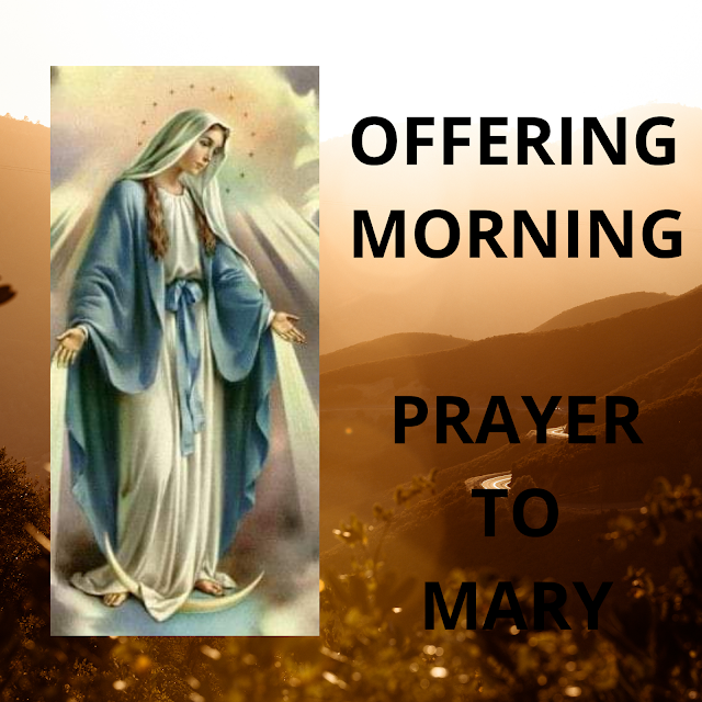Catholic Prayers Offering Morning Prayer To Mary