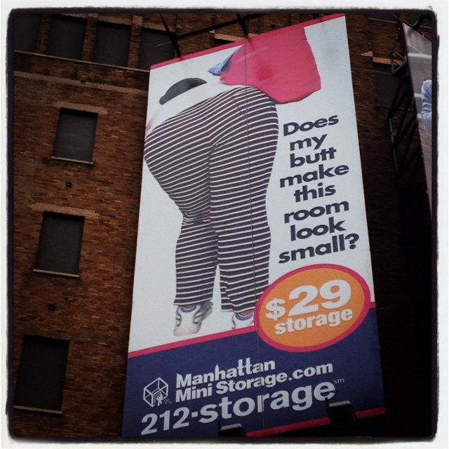 Landed in NYC Manhattan Mini Storage's ads