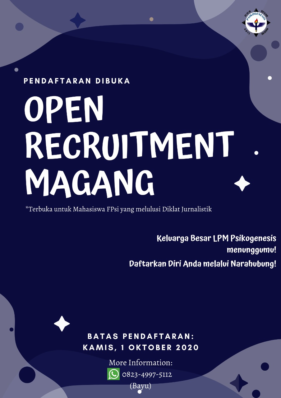 Lpm Psikogenesis Siap Adakan Magang Lpm Psikogenesis