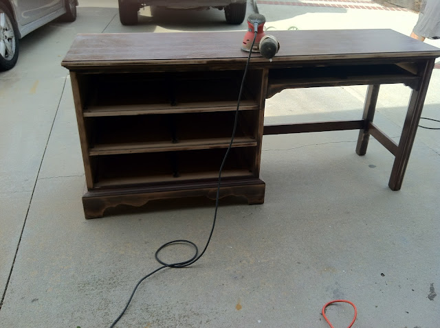 http://www.hellolifeonline.com, Craigslist, desk, blue, diy, thomasville, furniture