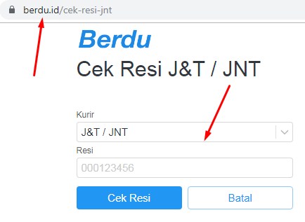 Cek Resi Jnt Berdu Soal Terpadu