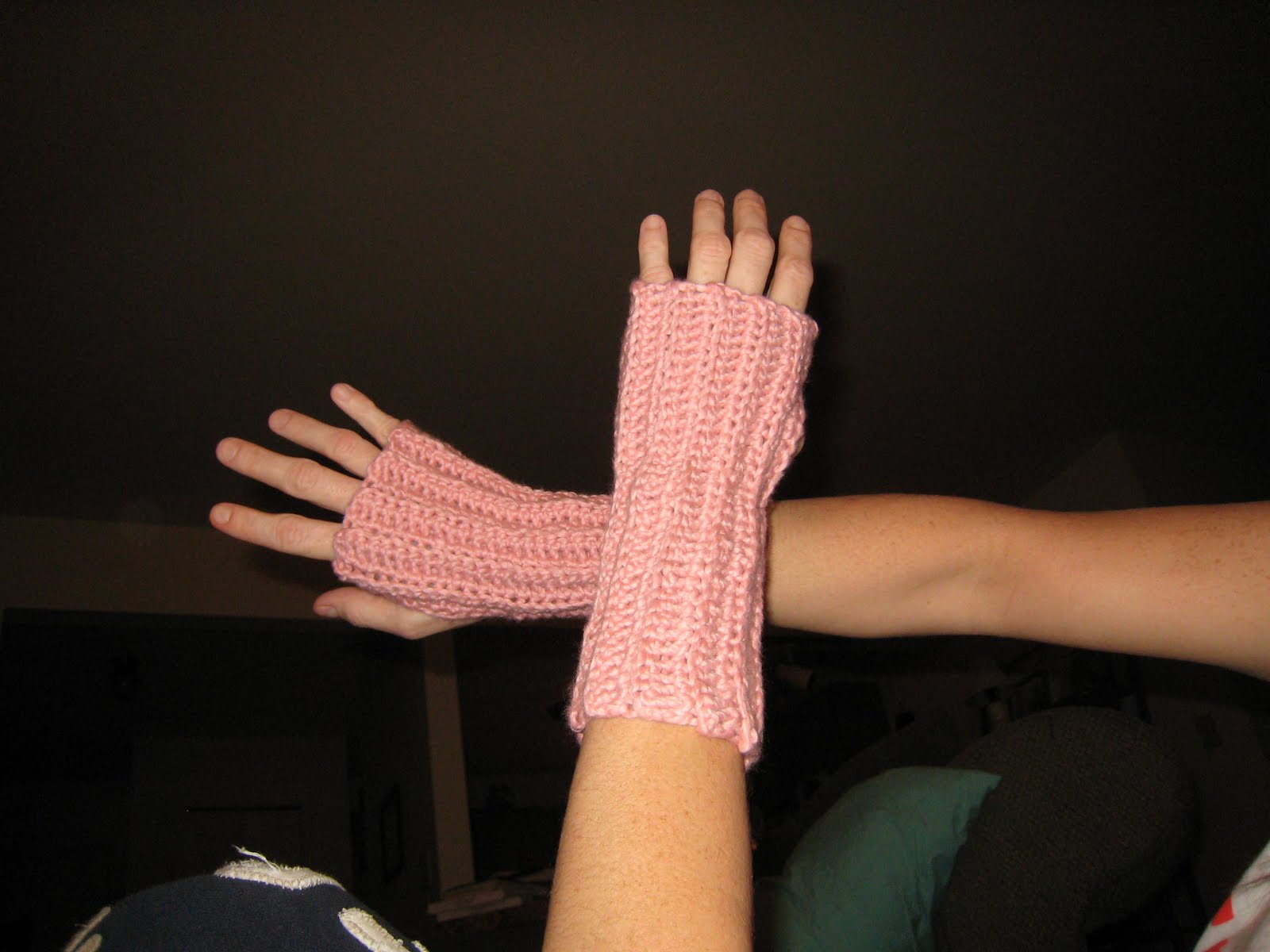 Running with Crafts Crocheted Wrist Warmers
