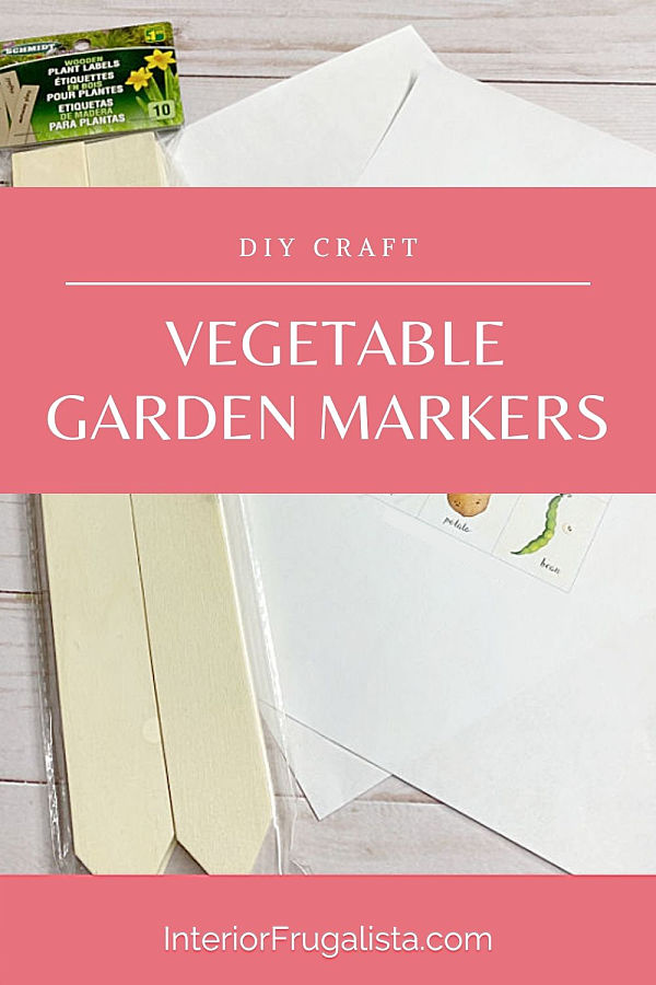 Upcycled Wooden Dollar Store Plant Label Stakes Interior Frugalista