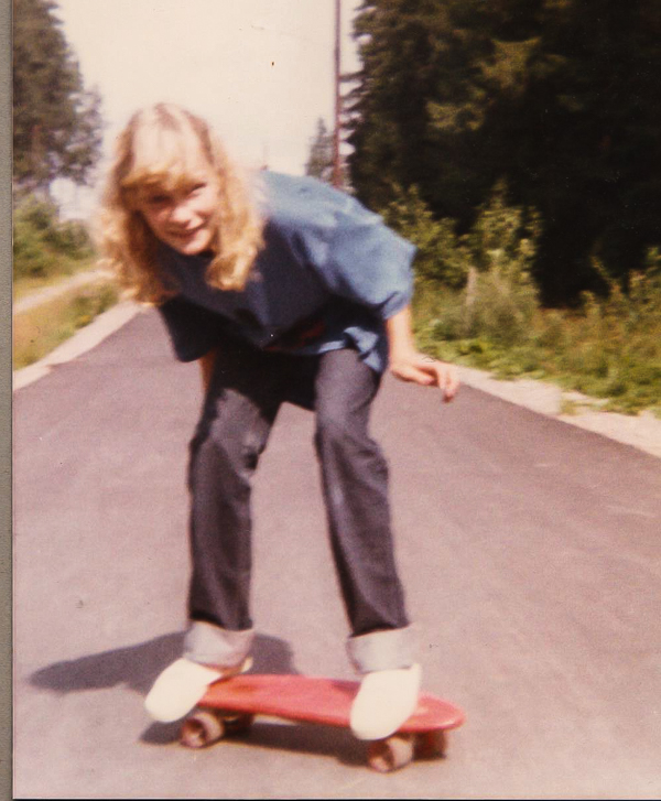 PauMau blogi vintage valokuva 70-luku 1979 muoti seitsemänkymmentäluvulla rullalauta '70s seventies fashion skateboard young girl throw back thursday (1 of 1)
