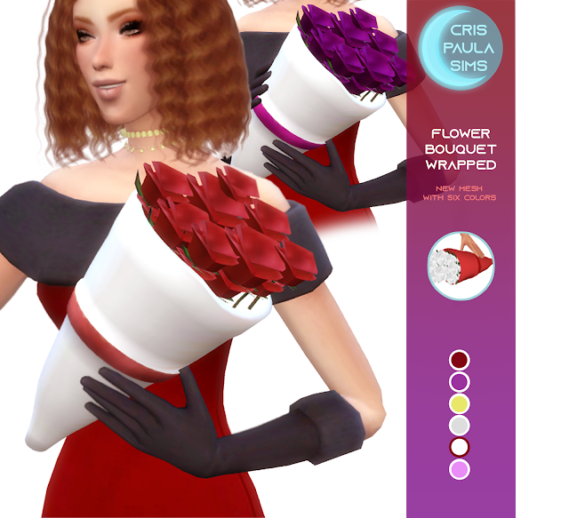 THE SIMS 4 FLOWER BOUQUET WRAPPED Cris Paula Sims