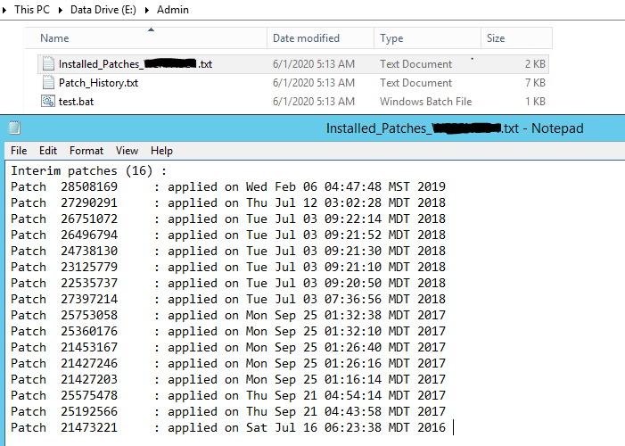 Batch Command/Script to extract Oracle EPM/Hyperion already applied ...