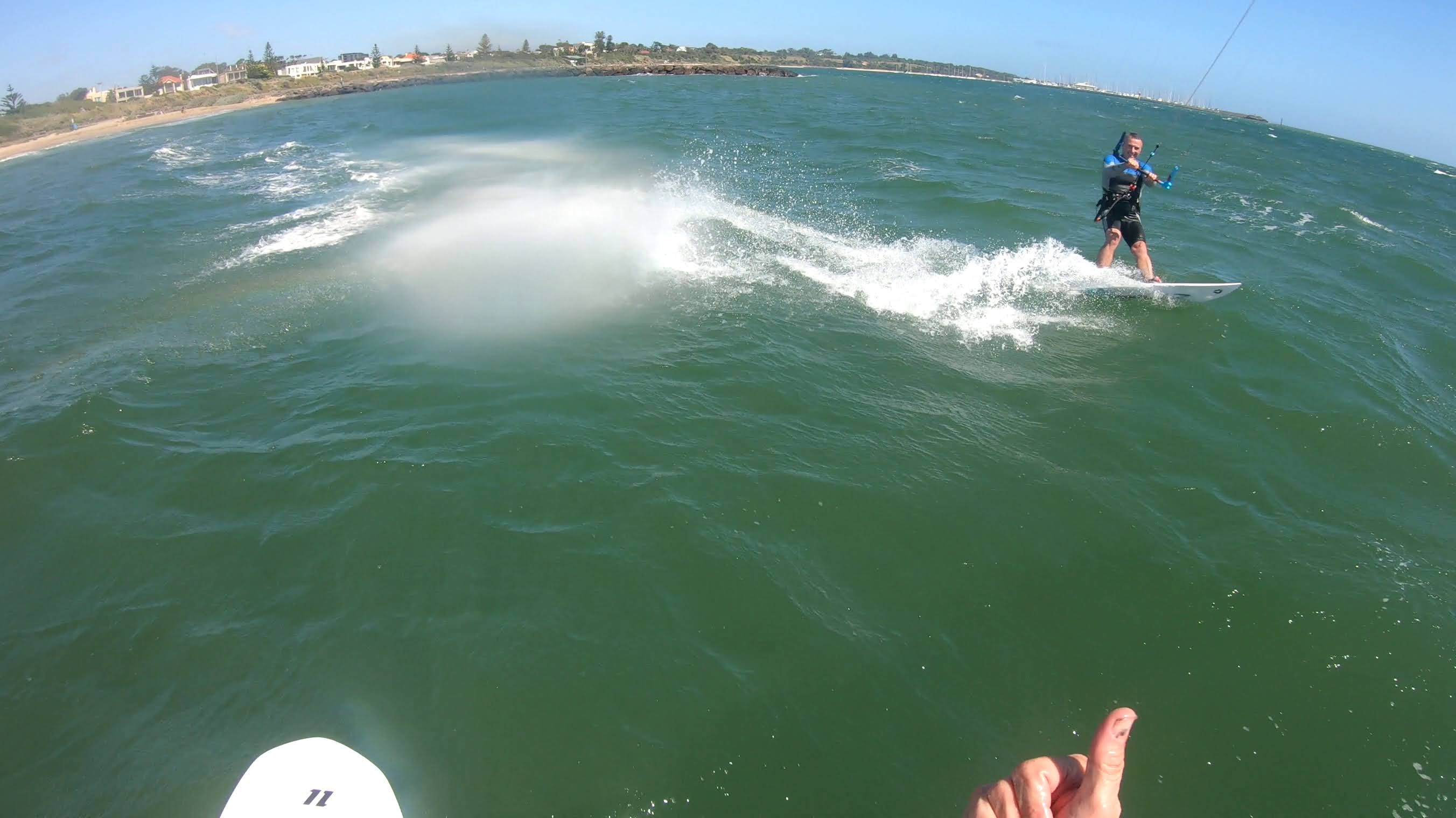 Peter's kitesurfing blog Great kitesurfing in classic Hampton sea