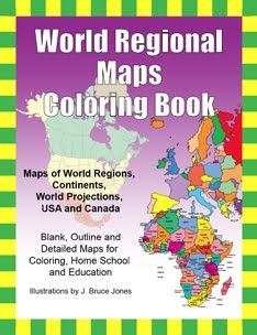 World Regional Maps Coloring Book