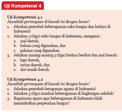 Uji Kompetensi 41 Jelaskan Penyebab Keberagaman Suku Bangsa Dan Budaya Di Indonesia Ilmusosial Id