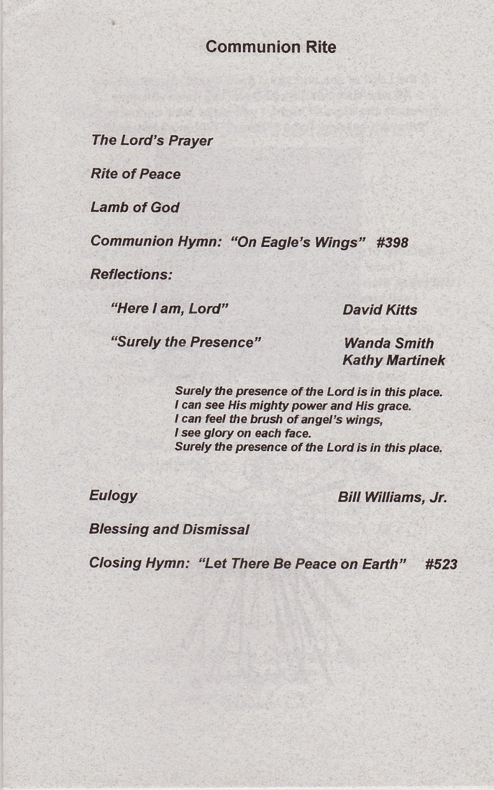 Simple opening prayers