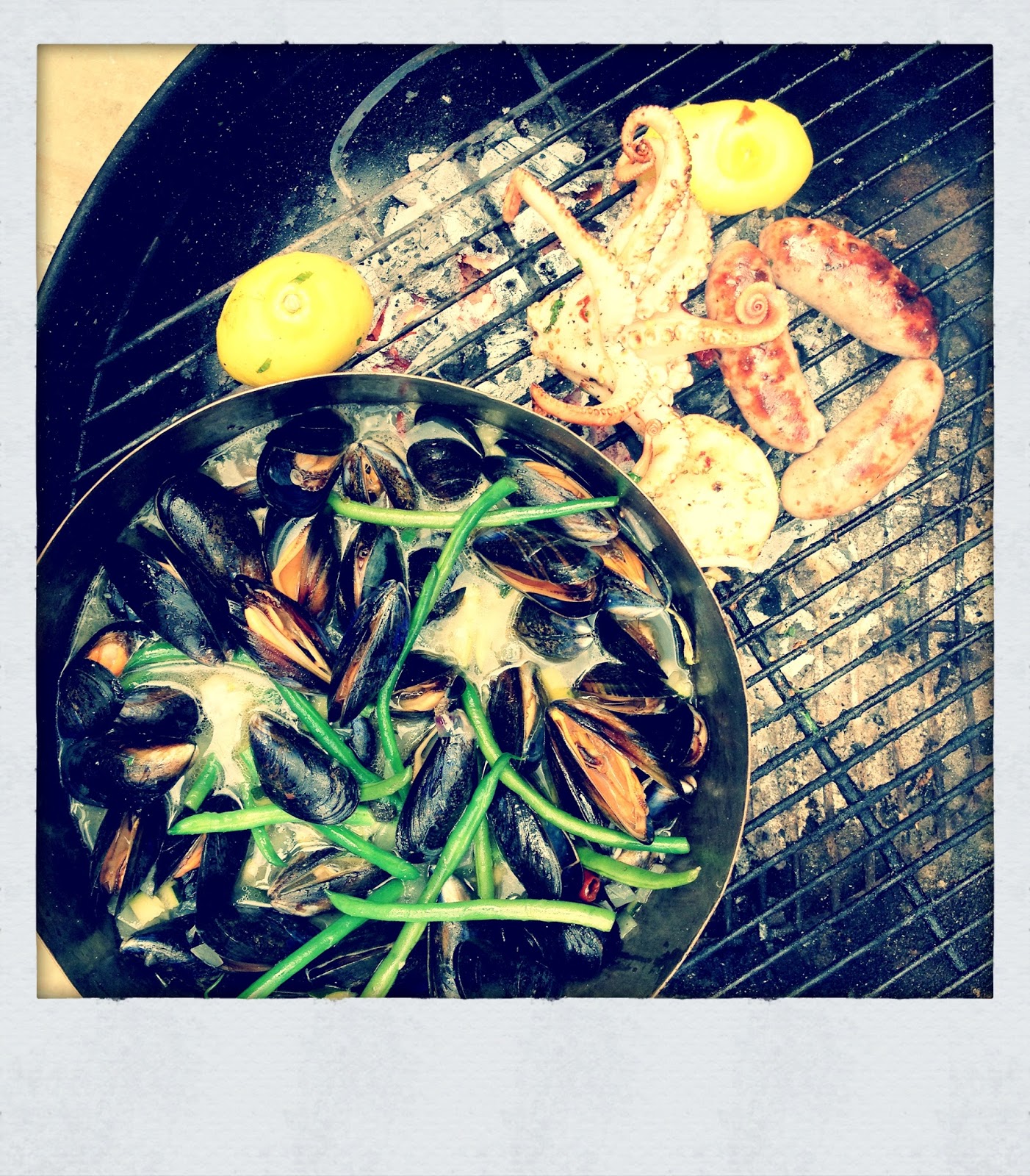 GetInMyGob BBQ Mussels With Green Beans & A Star Anise & Smoked Chilli