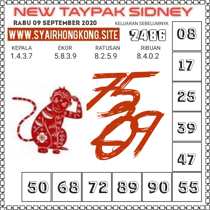 Nagasaon Rabu Syair Sidney 09092020 Nagasaon HK