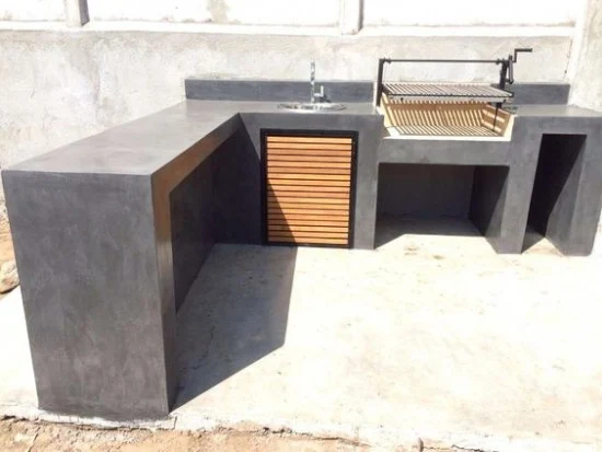 meja dapur cor dengan beton ekspos gambar inspiratif meja dapur cor dengan beton ekspos