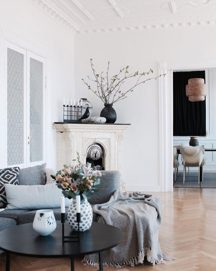 Elegant apartment of Danish blogger