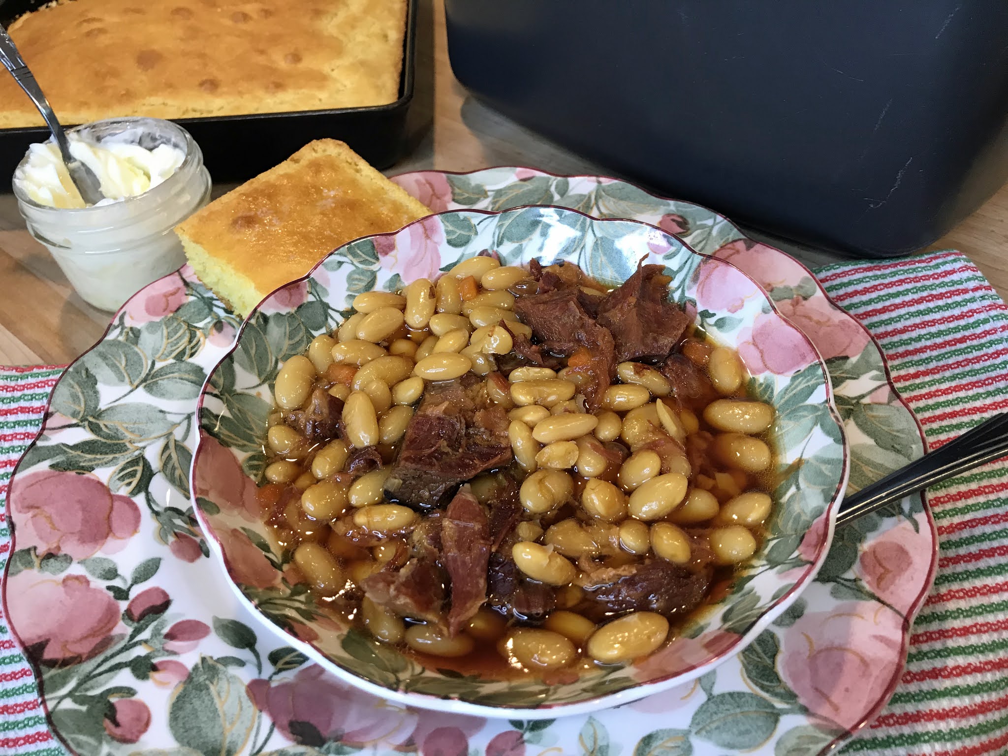The Righteous Kitchen Ham and Beans