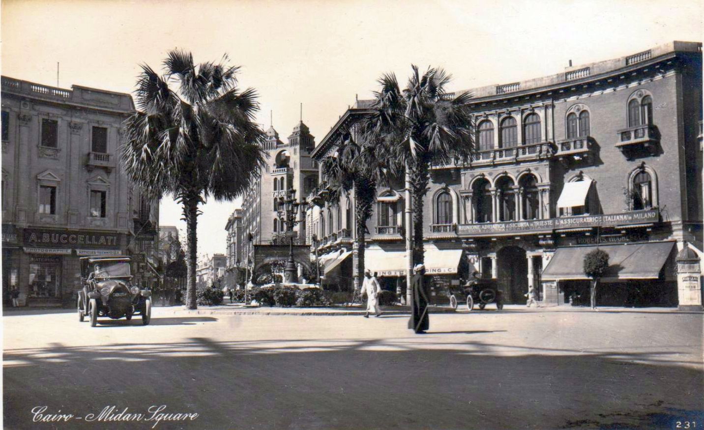 transpress nz cars in Midan Square, Cairo, Egypt, 1920s