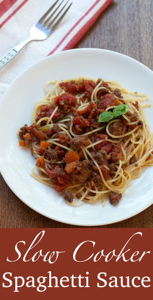 A Less Processed Life Made From Scratch Slow Cooker Spaghetti Sauce