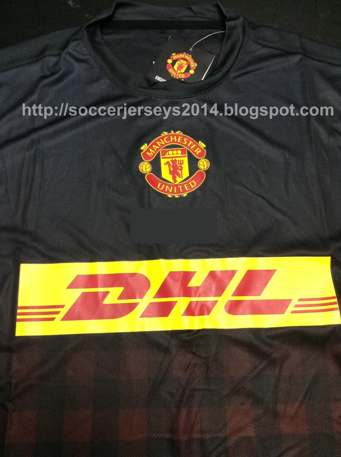 Soccer Jerseys 2014: Manchester United Training Black Kit 2013 - 2014