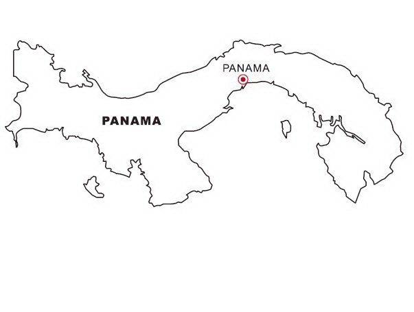 Mapa de Panamá para colorear - COLOREA TUS DIBUJOS