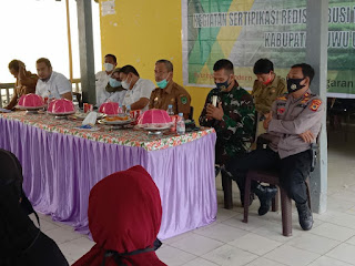 Kapolsek Masamba Hadiri Penyuluhan Resdistribusi Tanah Yang Digelar BPN Masamba