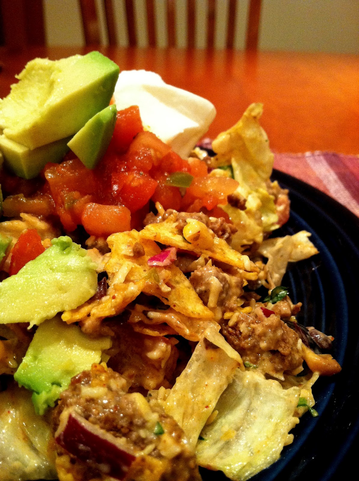 Mexican Chef Salad with Thousand Island Dressing