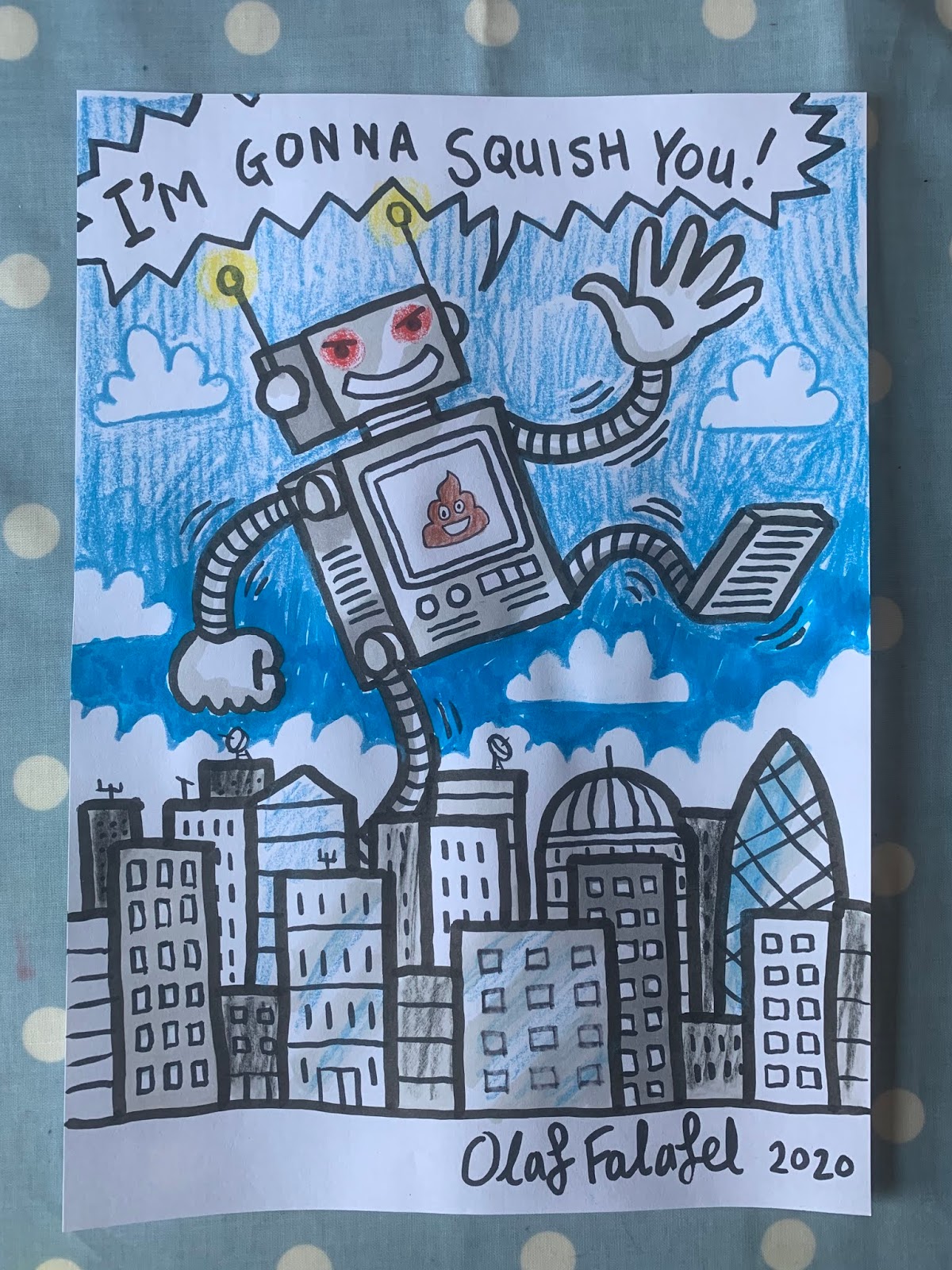 Olaf Falafel comedian, illustrator, author, idiot Art Club Episode 2