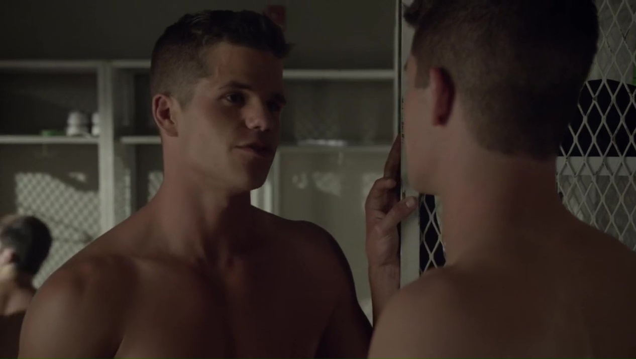 Charlie Carver and Max Carver shirtless in Teen Wolf 3-16 "Illuminated...