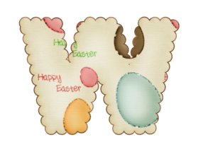 Happy Easter Abc. Abc Feliz Pascua.