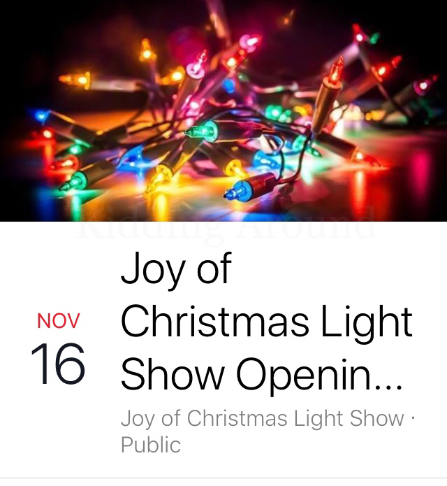 Kidding Around Joy of Christmas Light Show in Columbiana's Firestone Park