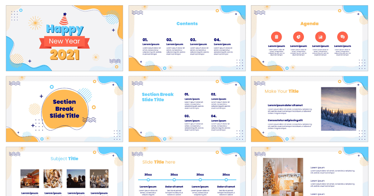 Modèle Nouvel An 2023 PowerPoint Gratuit