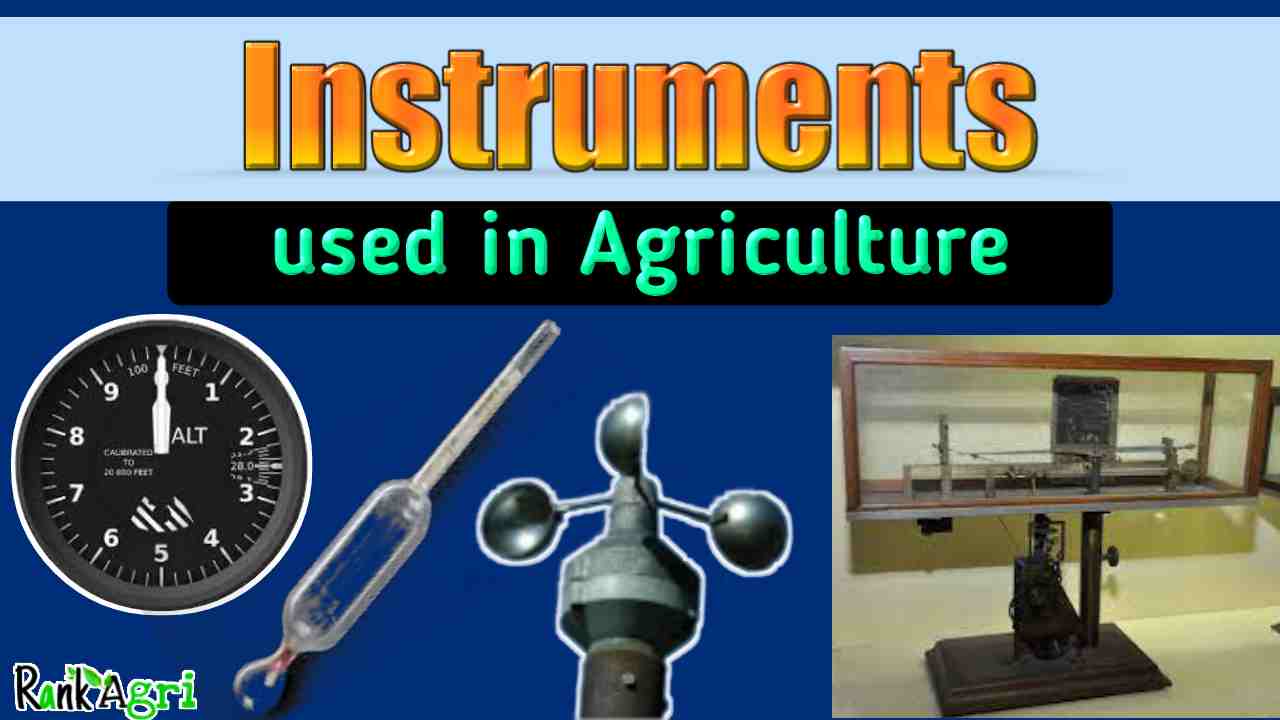Instruments used in Agriculture with uses (Measuring) RankAgri