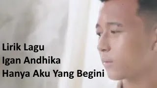 Lirik Hanya Aku
