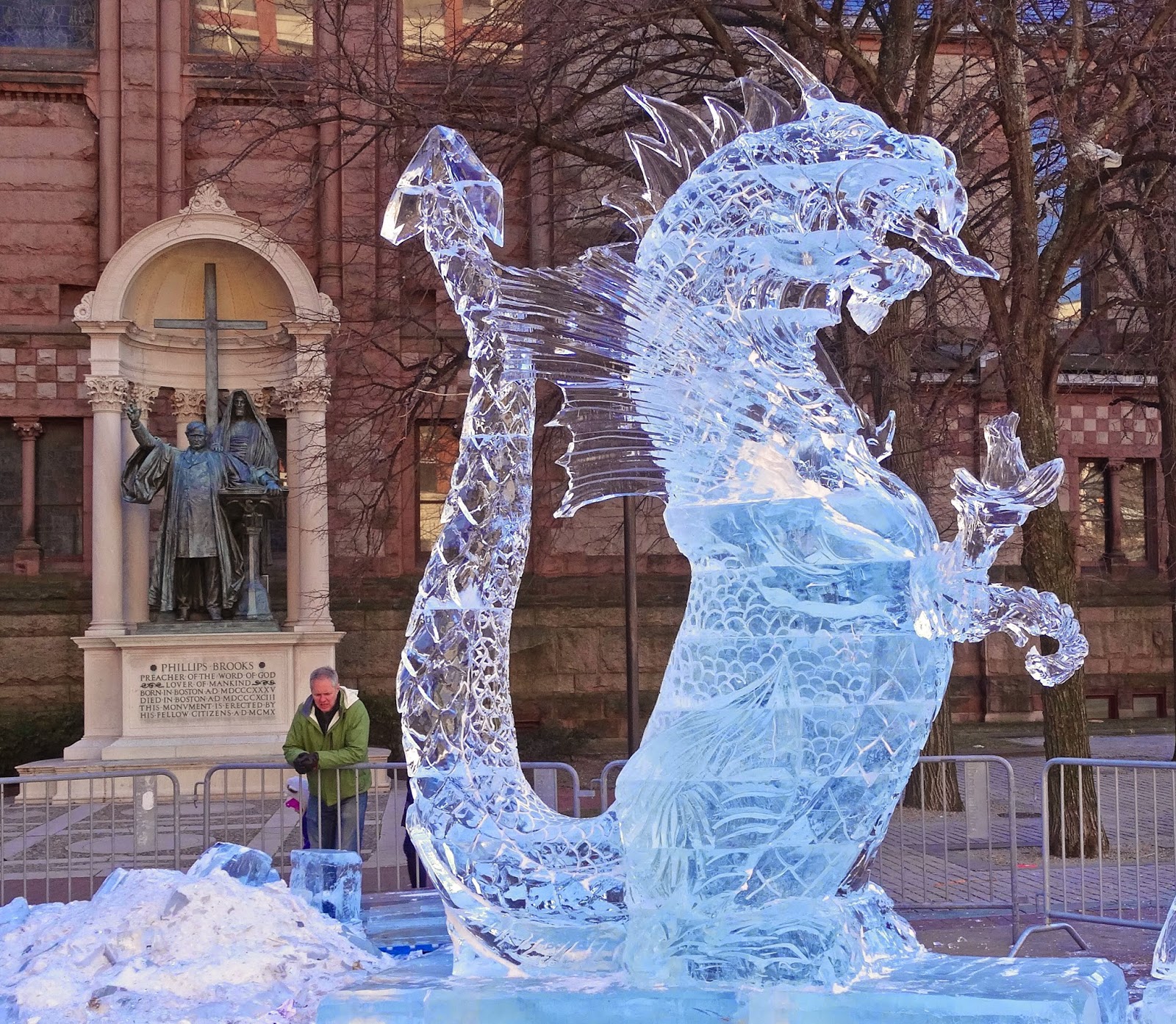 Joe's Retirement Blog Ice Sculptures Part 1 of 2, First Night New